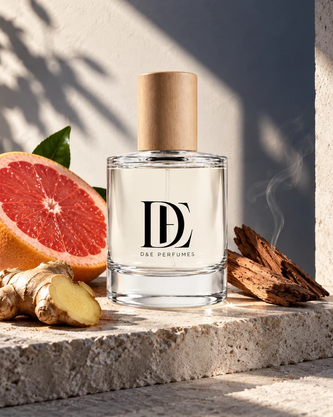 D&E Blue met grapefruit, citrus, gember